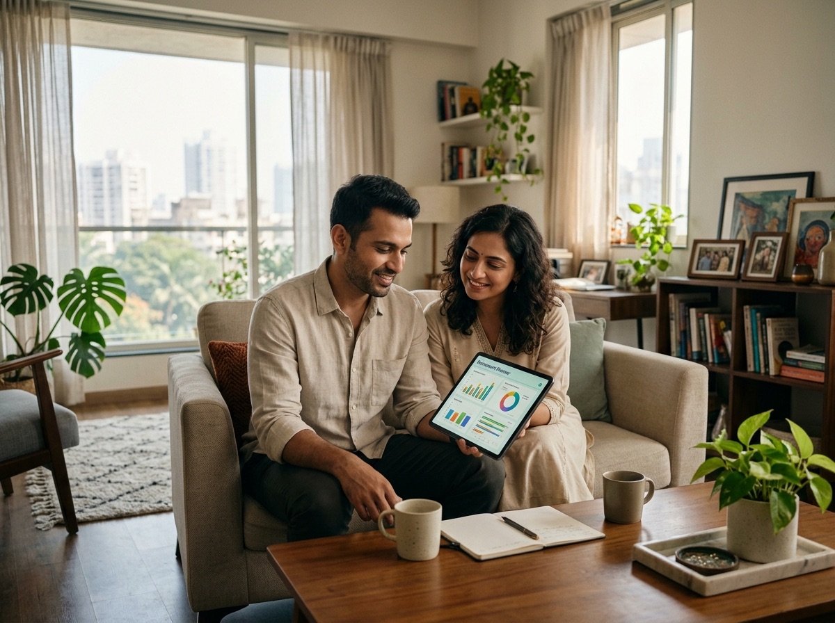 Indian Couple Planning Wealth & Retirement
